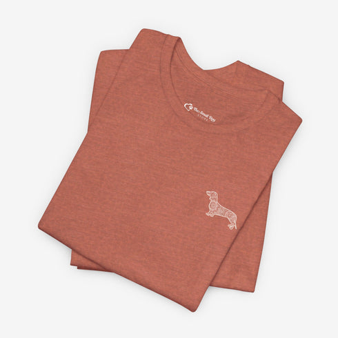 Dachshund T- Shirt - Dachshund Shirt for Women - Dachshund Mandala Tee